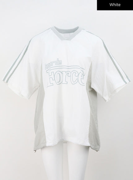 V-Neck Nylon Tee Unisex CA326