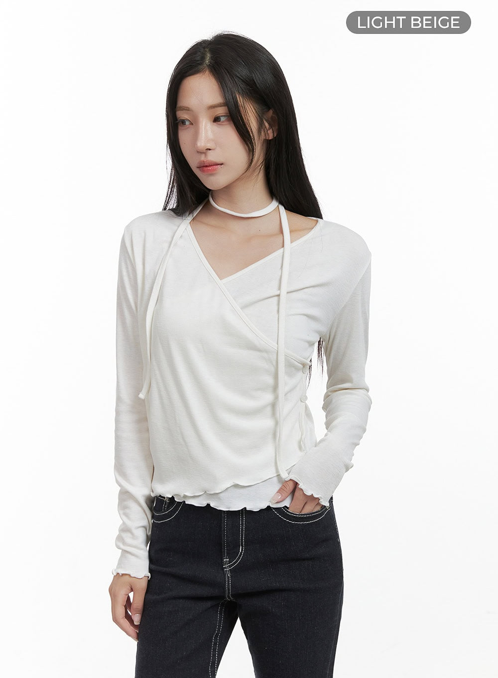 elegant-buttoned-wrap-long-sleeve-top-cs430