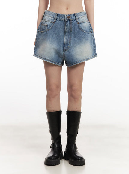 Slouchy-Fit Denim Shorts CA514