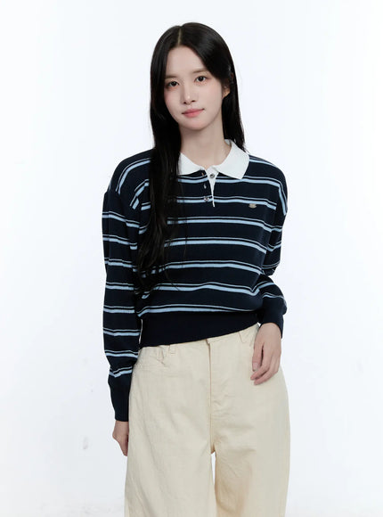 striped-collared-long-sleeve-top-cg513