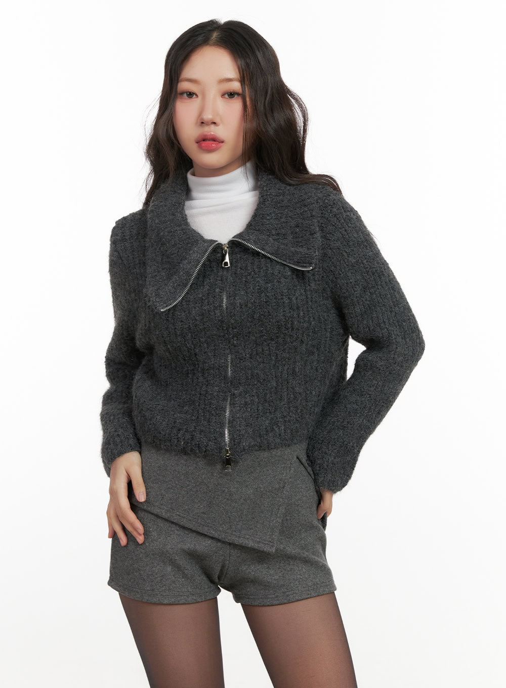 softdream-cardigan-cn428 / Dark gray