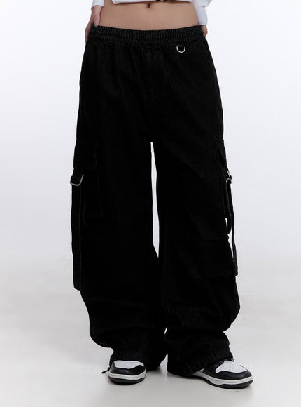 Cargo Denim Baggy Pants CJ509