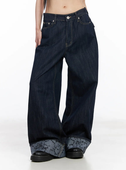 Raya Cuffed Baggy Jeans CF518