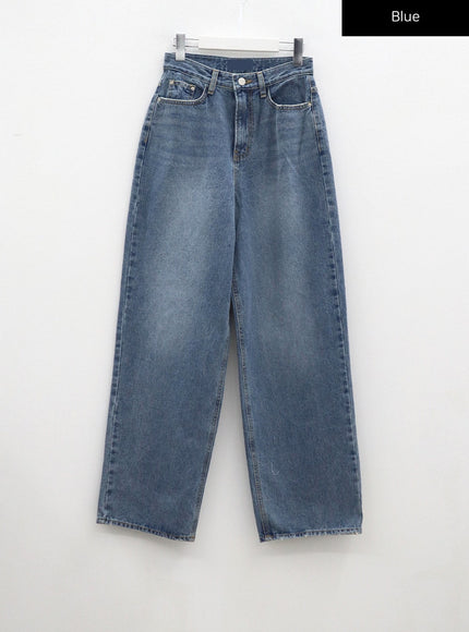 Wide Leg Mid-Wash Jeans CM331