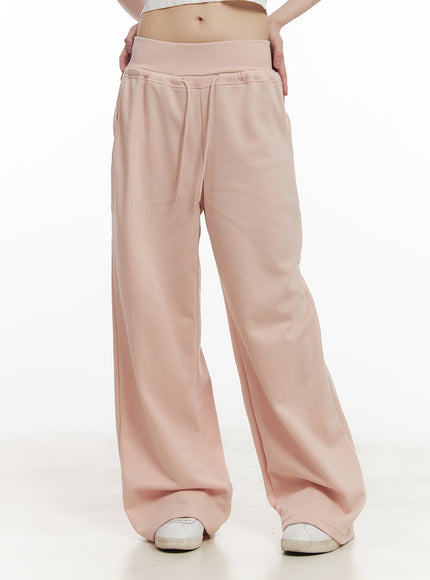 Chic High-Waisted Wide-Leg Sweatpants CF518