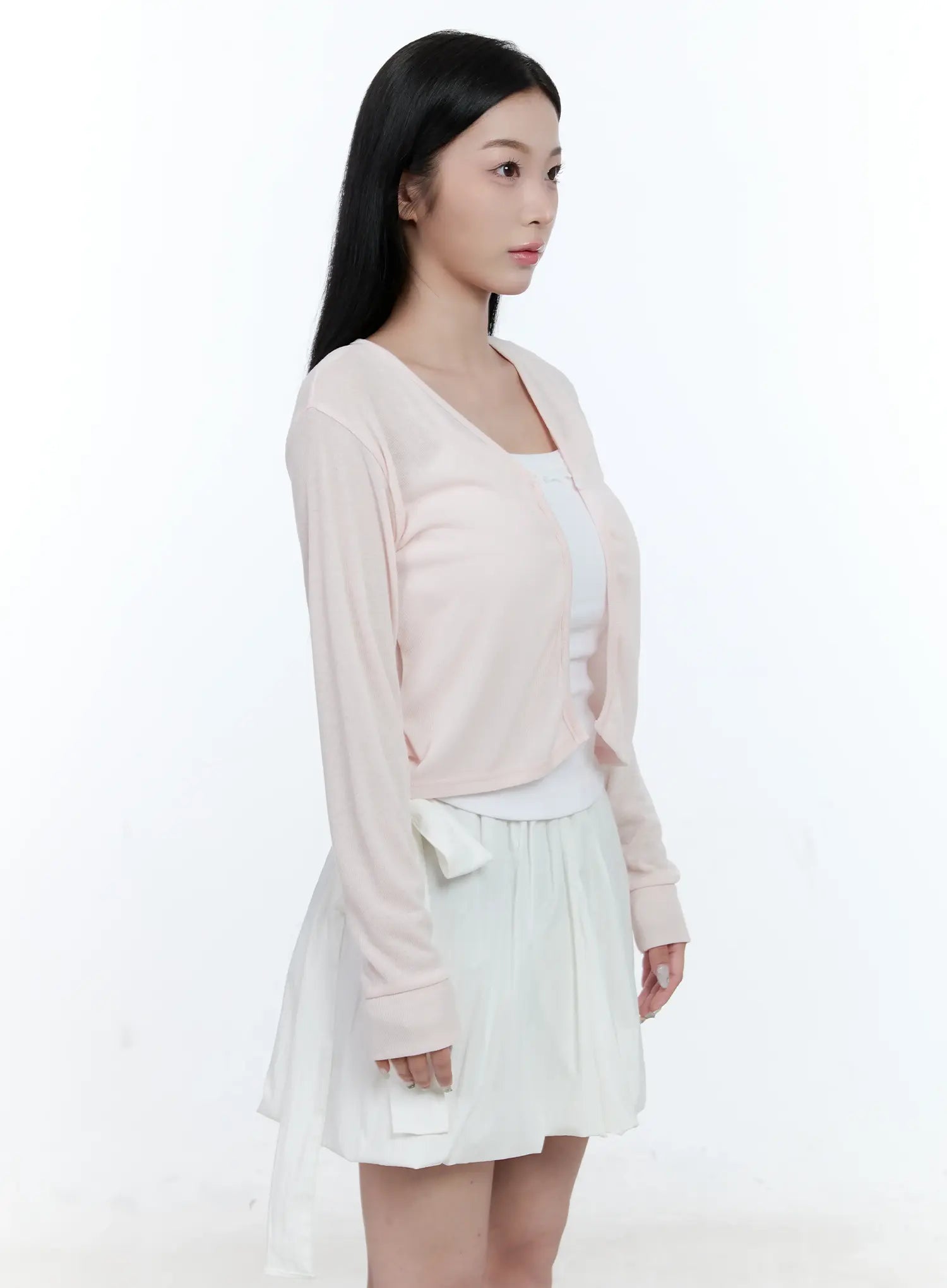 sheer-v-neck-basic-cardigan-cl530