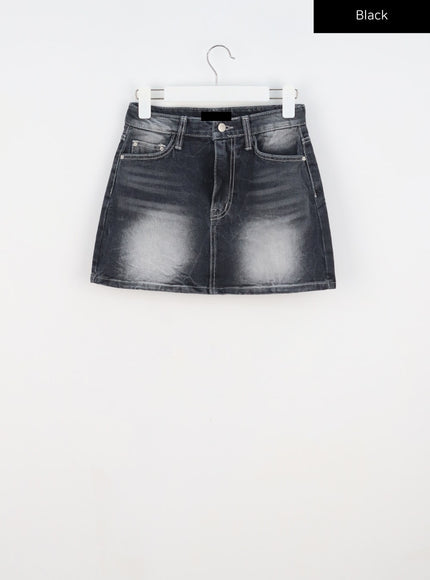 Simple Denim Mini Skirt CA328