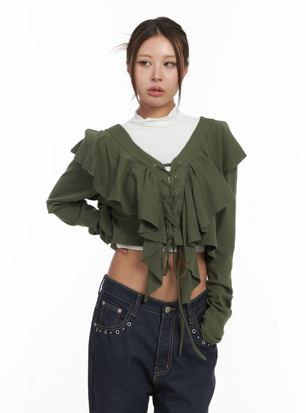 ruffle-v-neck-cardigan-cj512