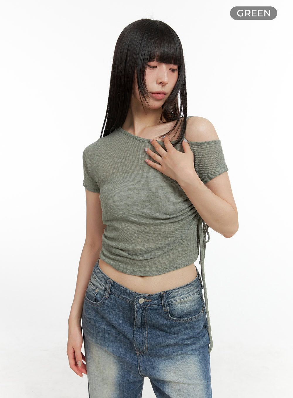 shirred-unbalanced-crop-top-cl422