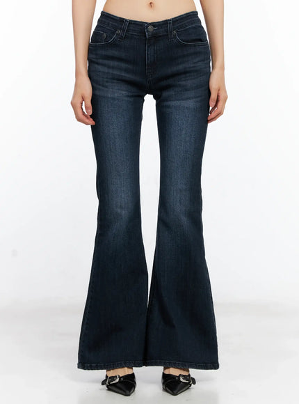 Chaerin Washed Flare Denim Jeans CL529