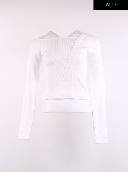 ribbed-button-long-sleeve-top-cj429