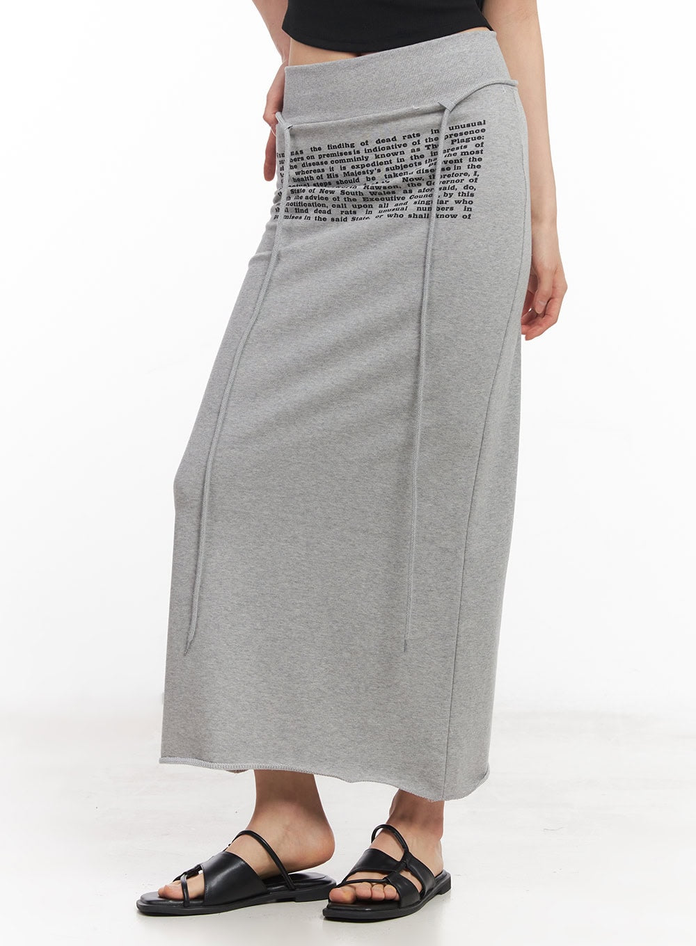 drawstring-script-maxi-sweatskirt-cy528