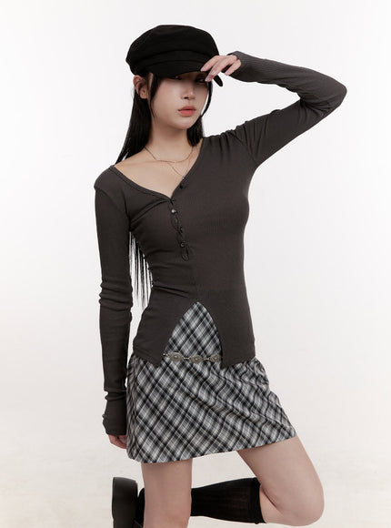 asymmetric-buttoned-slim-fit-long-sleeve-top-cj531