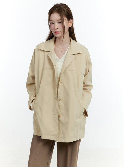 mid-length-collared-jacket-cf503 / Light yellow