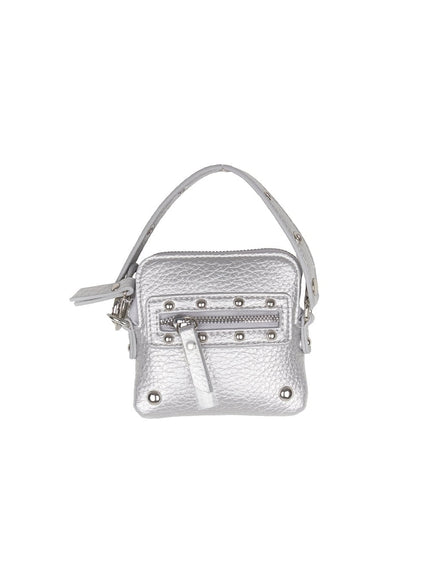 Stud Chain Faux-Leather Bag CF513