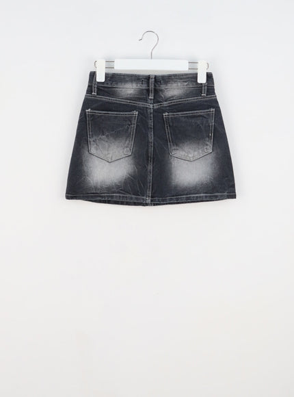 Simple Denim Mini Skirt CA328