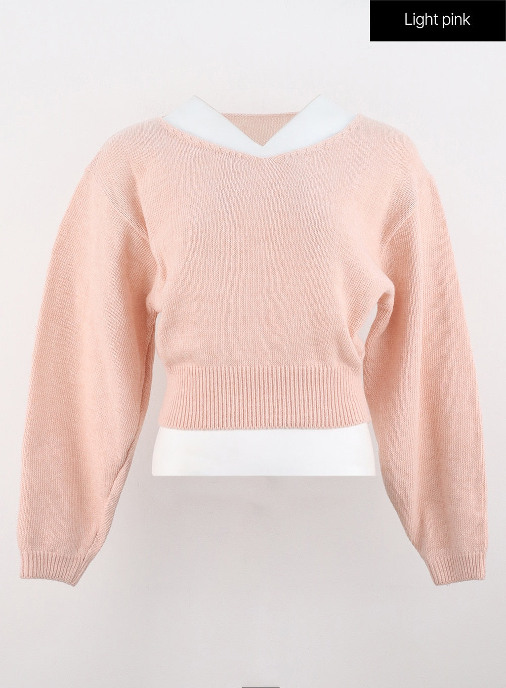 v-neck-puff-sleeve-sweater-os302