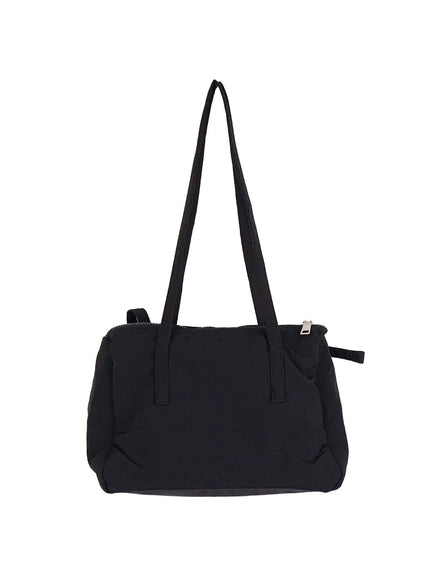 Ribbon Tie Nylon Shoulder Bag CJ515