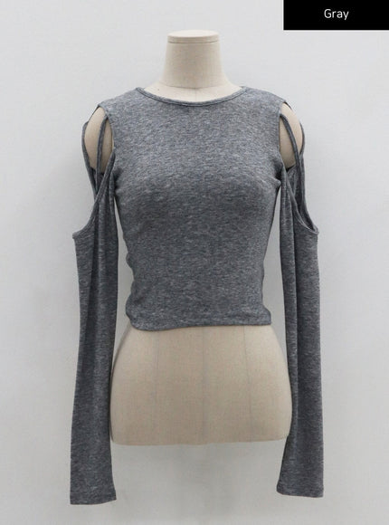 Simple Off Shoulder Crop Top CO04