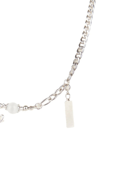 Silver Charm Chain Necklace CM518