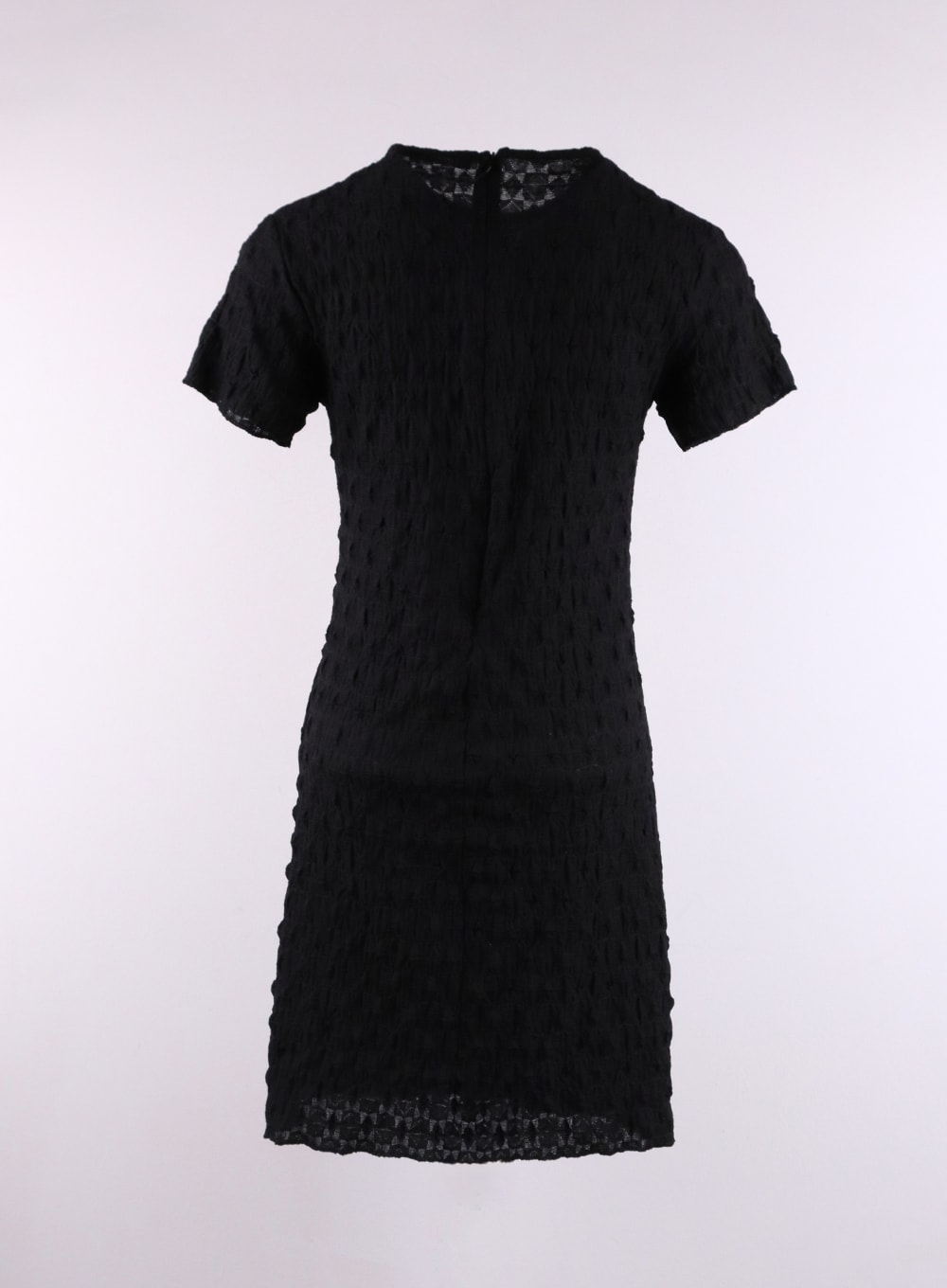 shirring-short-sleeve-mini-dress-cf407