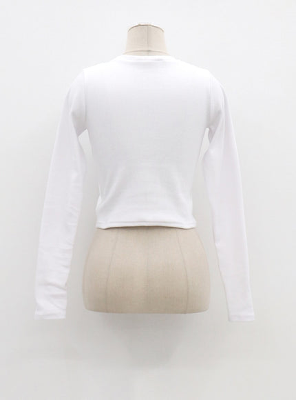 Long Sleeve Cropped Top CM324
