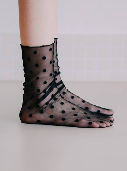 margo-dot-socks-ia529 / Black