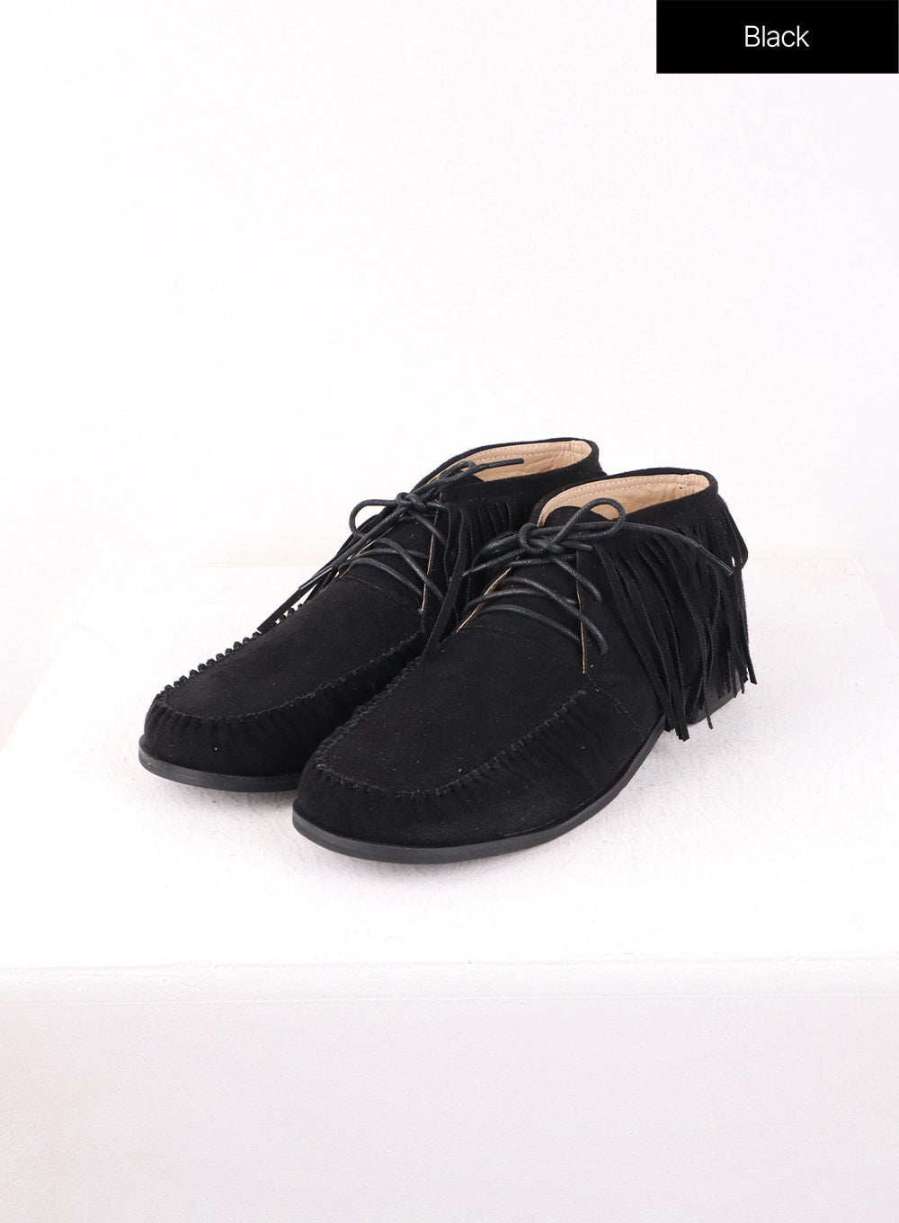 fringed-loafers-of405 / Black