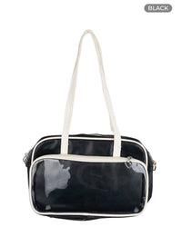 color-contrast-two-way-square-bag-ol411 / Black