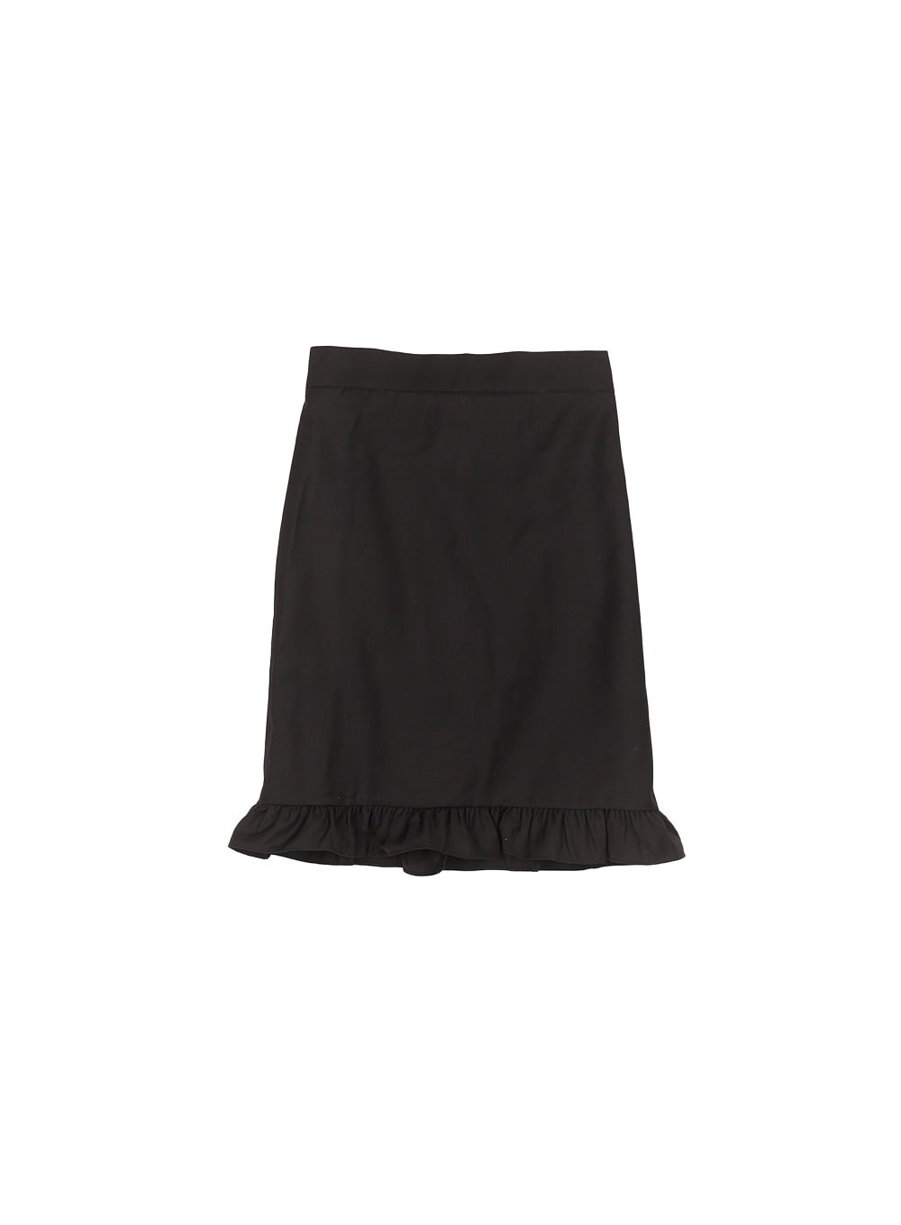 Frill Straight-Fit Midi Skirt CF526