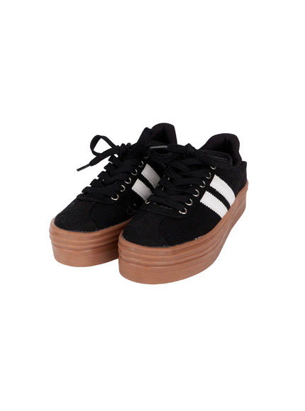 platform-stripe-sneakers-cn527 / Black