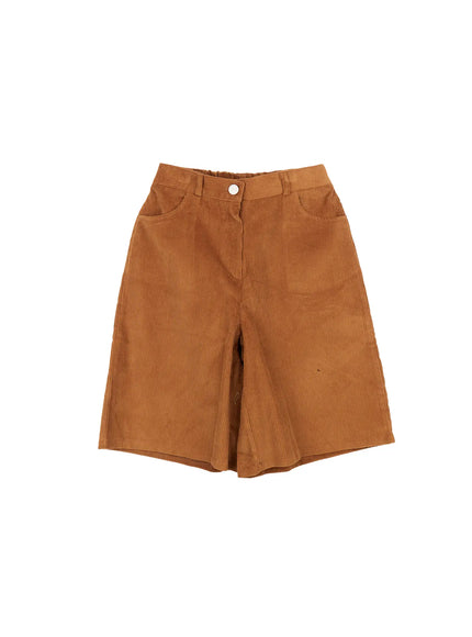 corduroy-bermuda-shorts-cn519 / Dark beige