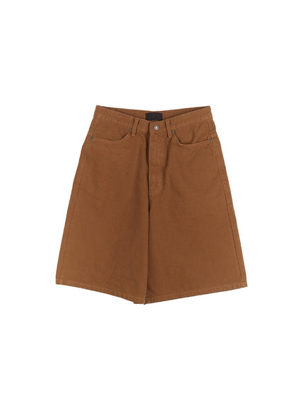 Wide-Fit Cotton Bermuda Shorts CM517