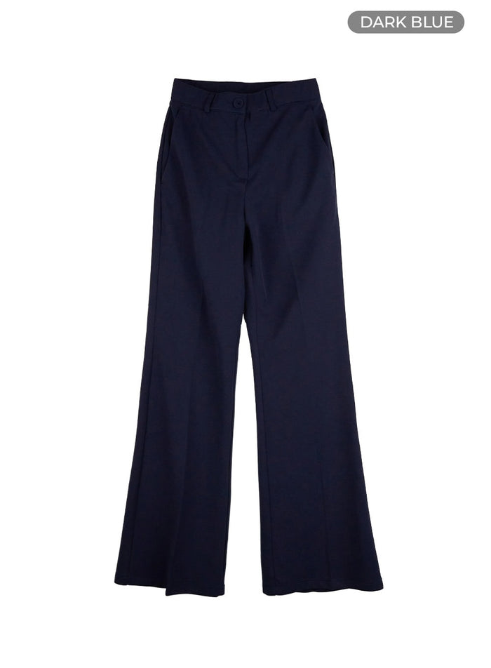 classic-straight-fit-trousers-ou419 / Dark blue