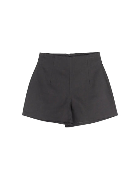 Classic High-Waist Cotton Short F502