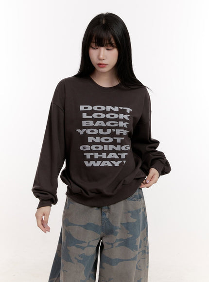 graphic-loose-fit-sweatshirt-cj529 / Dark gray
