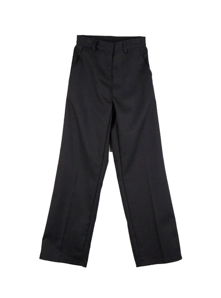 spandexsleek-tailored-pants-od418 / Dark gray