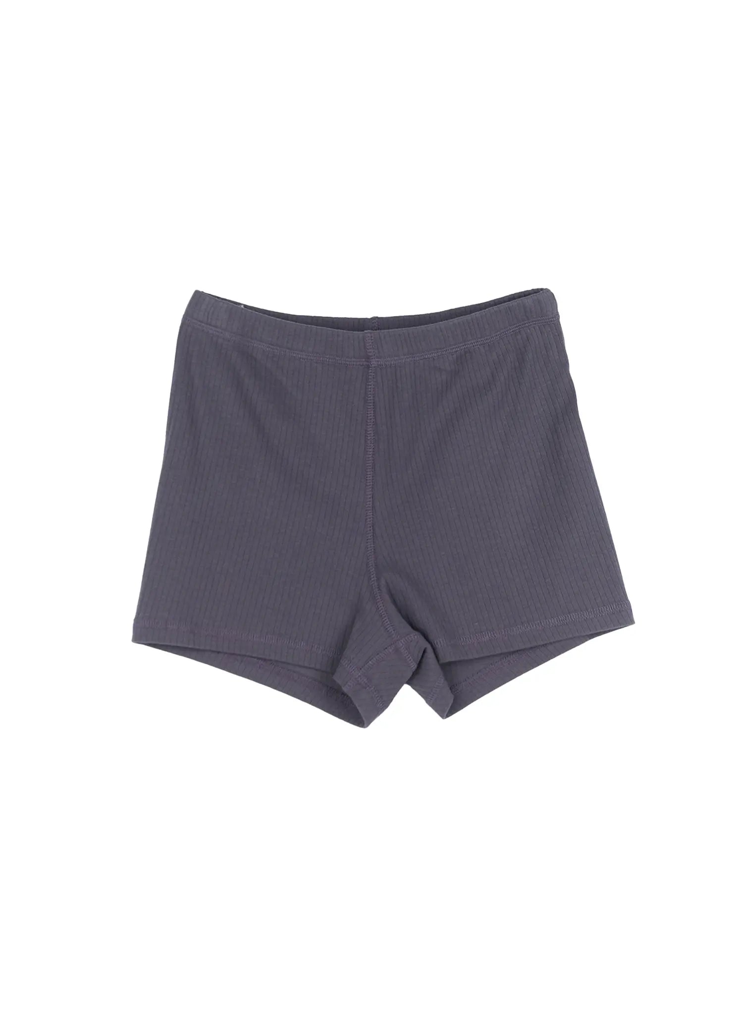 ribbed-cotton-shorts-cl521 / Dark gray