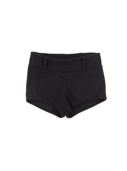 high-waist-flap-pocket-shorts-cf523 / Dark gray