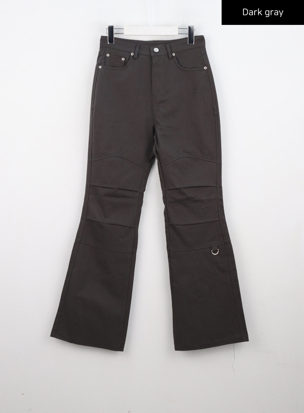 pintuck-bootcut-pants-cn306 / Dark gray