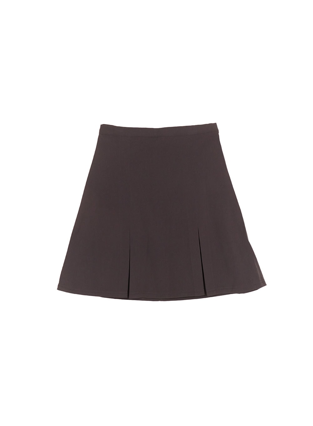 pintuck-a-line-mini-skirt-cf527 / Dark gray