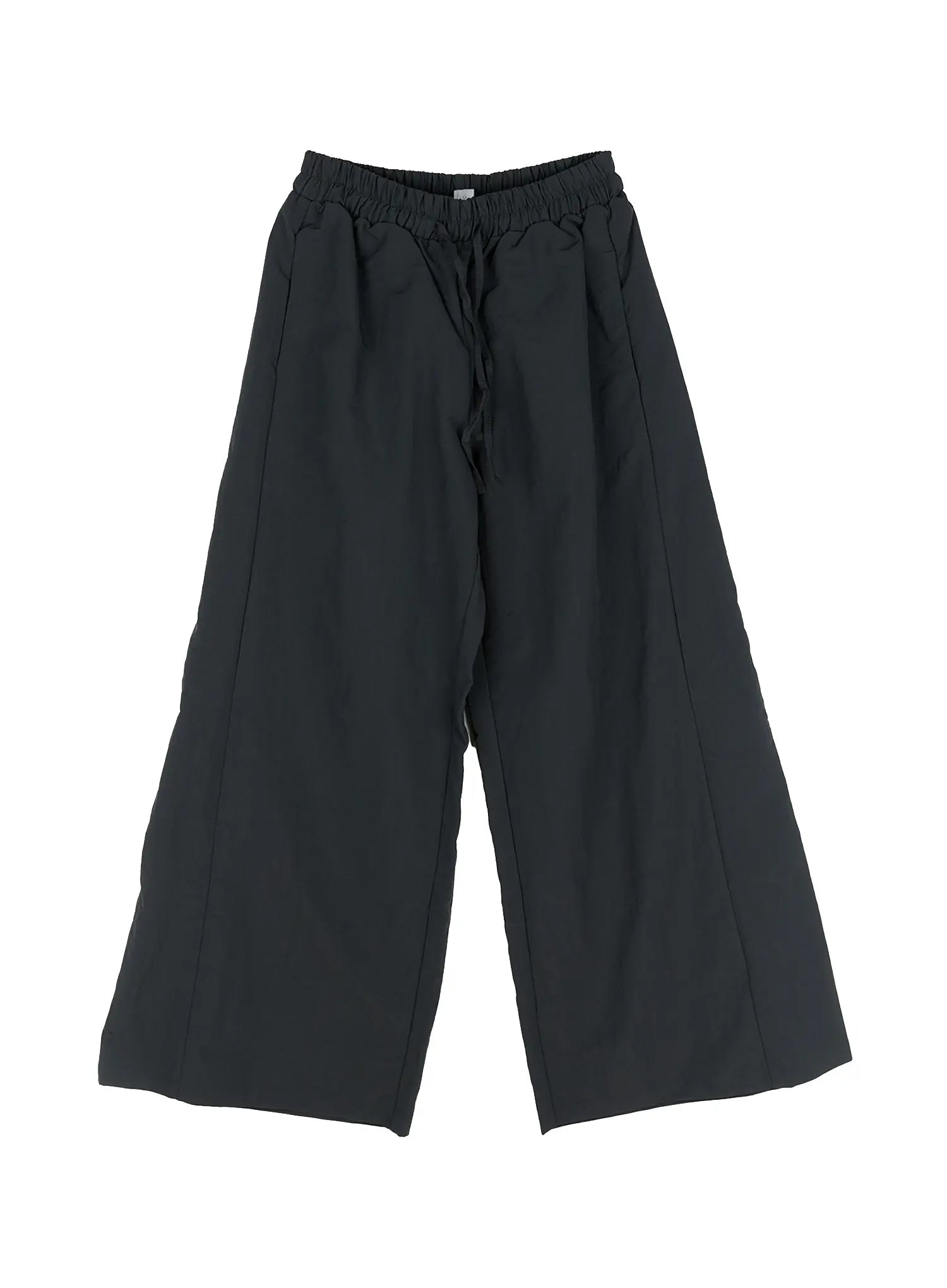 drawstring-wide-leg-pants-cg513 / Dark gray