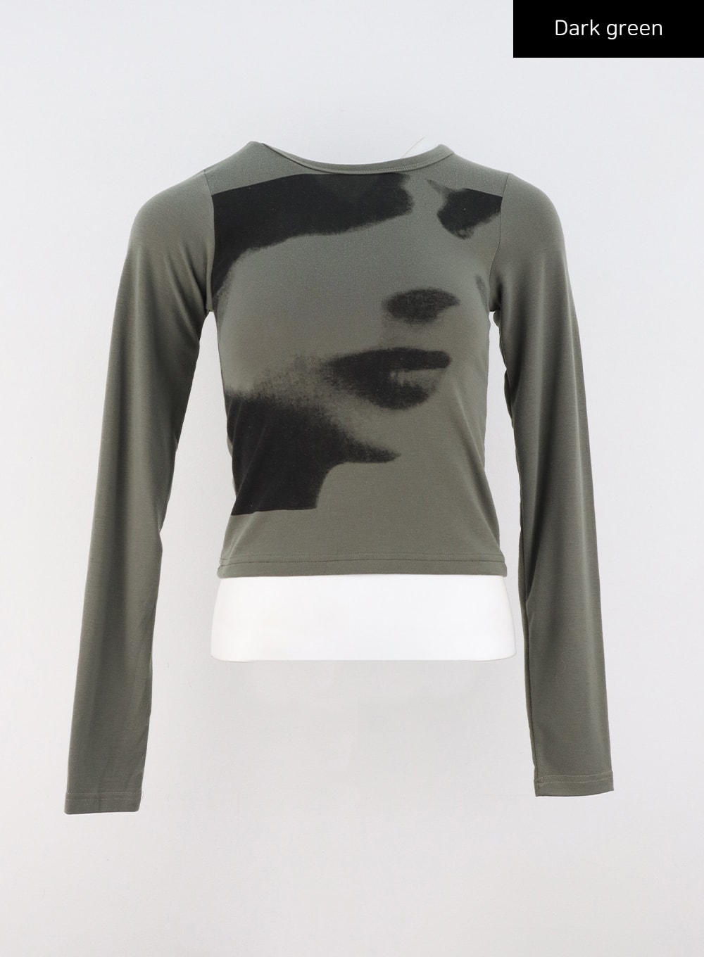 graphic-long-sleeve-tee-cs321 / Dark green