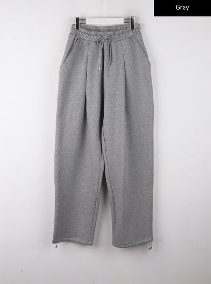 pintuck-sweatpants-cd329 / Gray