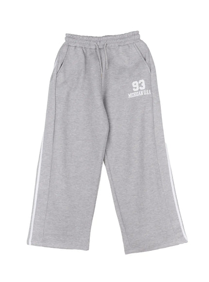 wide-leg-track-pants-cd519 / Gray