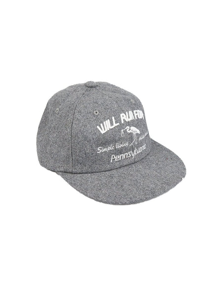 lettering-embroidered-hat-cn426 / Gray