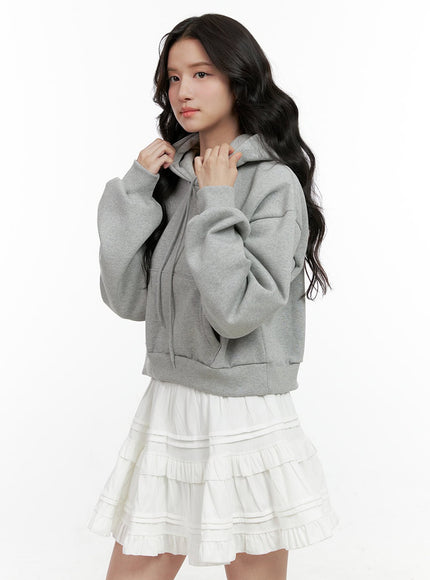 soft-comfy-cropped-hoodie-on404 / Gray