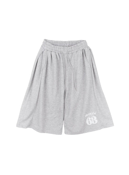 graphic-bermuda-sweatshorts-cu517 / Gray