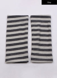striped-leg-warmers-cj424 / Gray