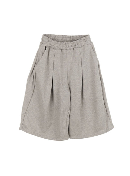 oversize-midi-bermuda-sweatshorts-ca509 / Gray